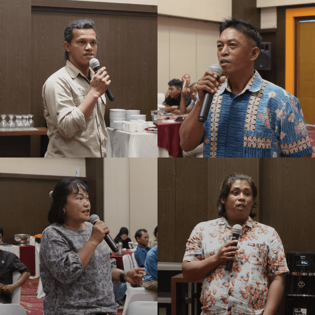 Penyampaian cerita baik oleh masyarakat Dok. NTFP-EP Indonesia (2025)